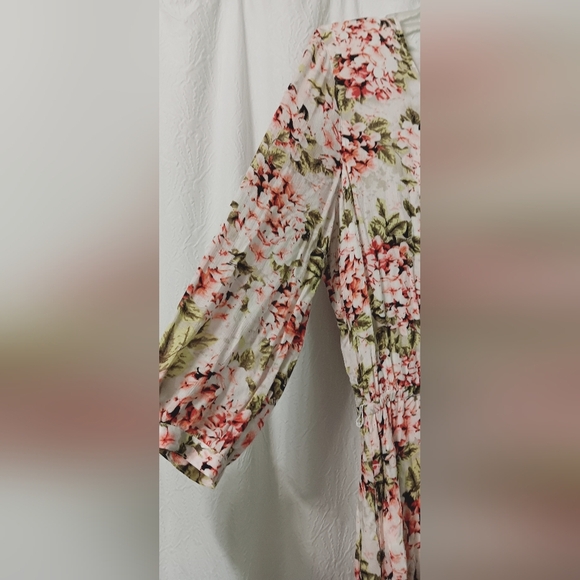 J.Jill F1loral V-Neck Maxi Dress Size M - Picture 5 of 14